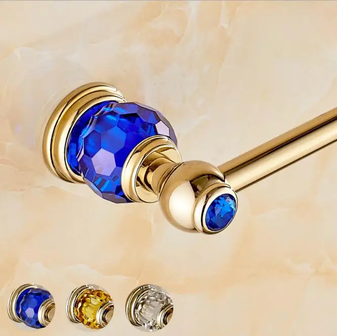 

Luxury Golden crystal 50cm single Towel Bar,Towel Holder,Gold Finished,Bath Products,Bathroom Accessories towel bars