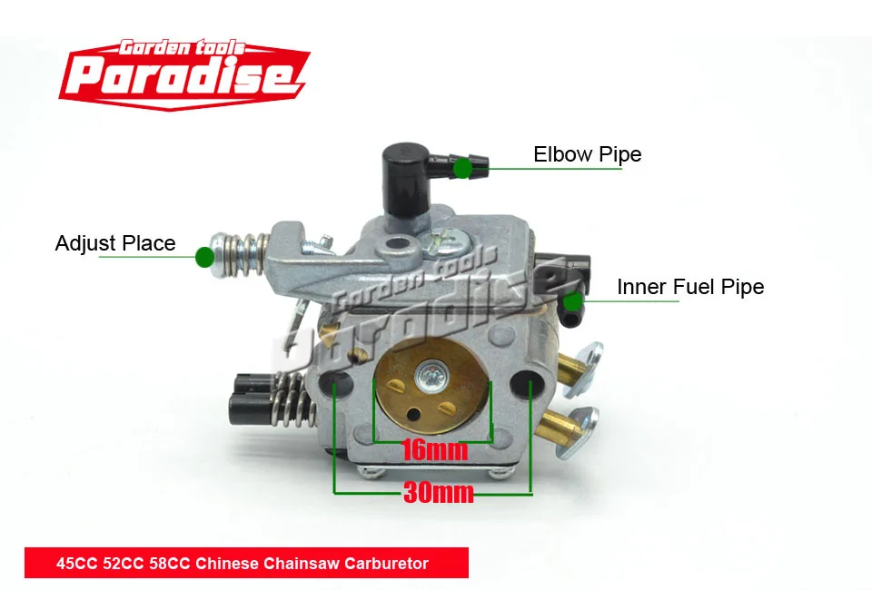 45cc 52cc 58cc карбюратор для цепной пилы 4500 5200 5800 карбюратор для цепной пилы с хорошим брендом стабильное качество цветная коробка упаковка