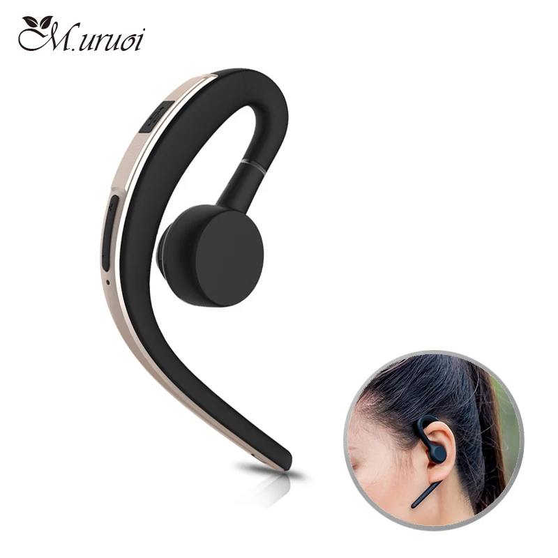 

M.uruoi Bluetooth Earbud Handsfree 4.1 Headset Single Ear Hook kulakl k For Xiaomi iphone Phone Wireless Headphone Earphone