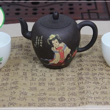 Хороший настоящий исинский китайский чайник большого объёма для набора Кунг Фу Ча специально для улунов Китайская красавица 280 мл