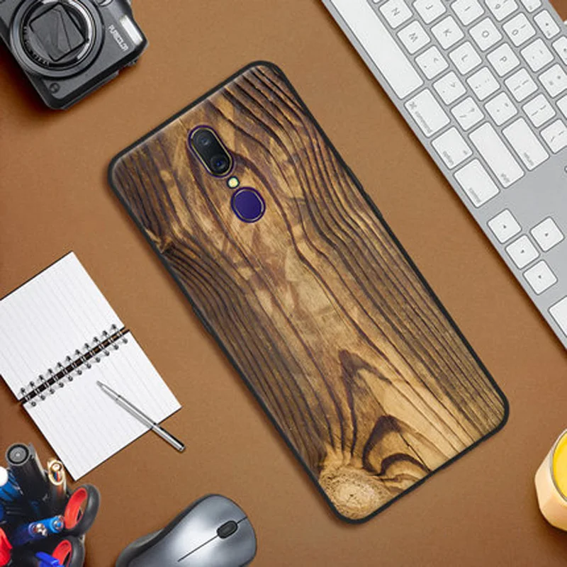 Чехол с изображением деревянного камня A9 для OPPO Мягкая силиконовая задняя