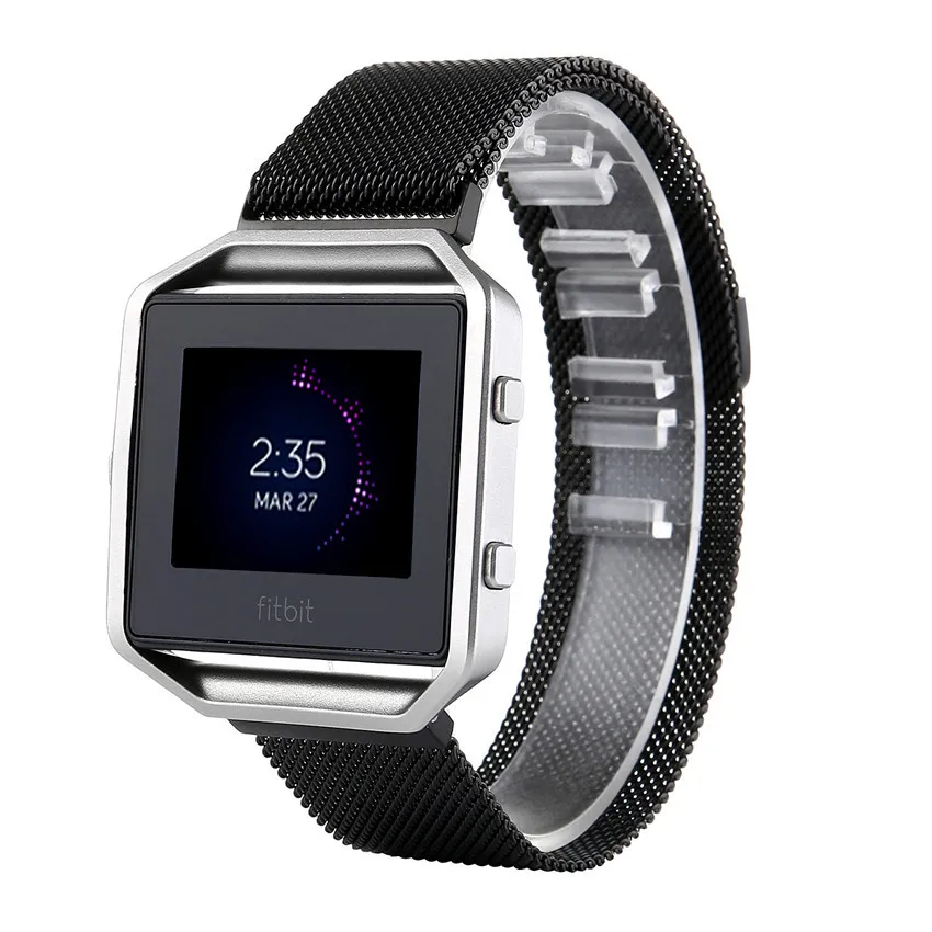 Milanese Loop Нержавеющая сталь аксессуар для Fitbit Blaze на смарт-часы из металла полосы