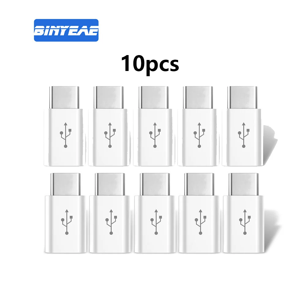 

Hot Sale! 10pcs/lot USB 3.1 Type C Male To Micro USB Female Adapter Converter Connector USB-C Black and Whitel Adapter Charging