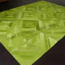 Кайл стиль натуральный лоскутный ковер из воловьей кожи DIY выставочный зал Бар комнаты стены полы индивидуальные придиванный коврик