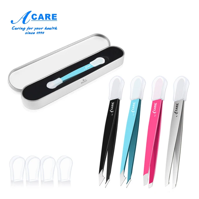 Best Offers Bread Eyebrow Tweezers Compact No harm Slanted Flat Tip Professional Stainless Steel Clip Tight Eye Brow Remover Kit Makeup Tool