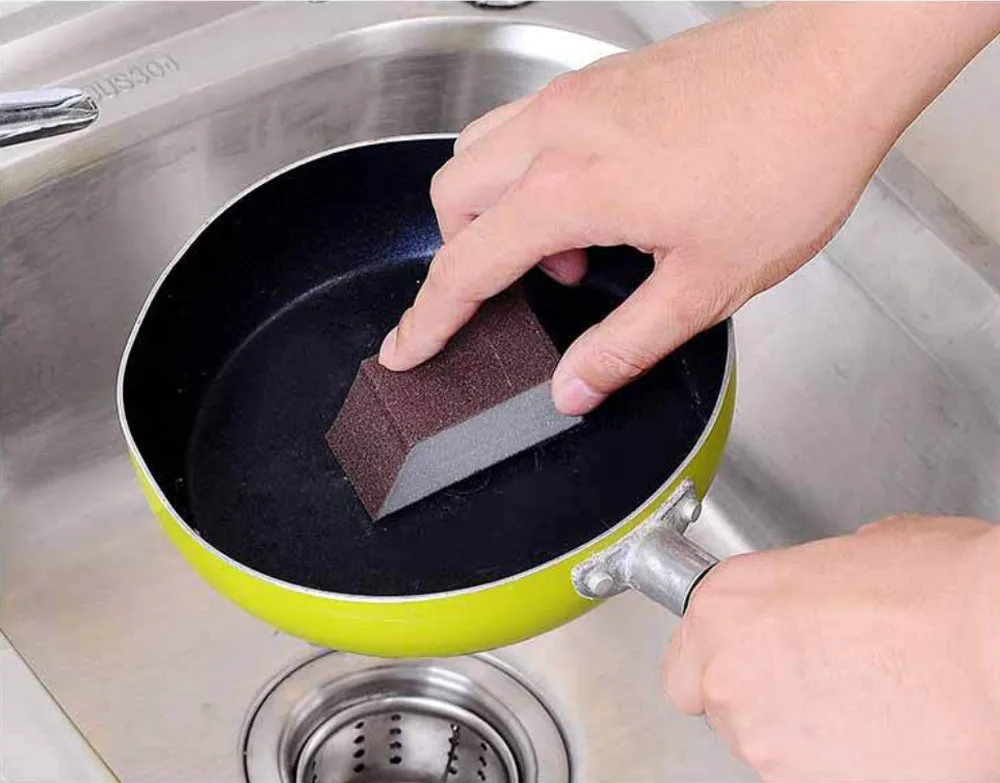 Глинозема Наждачная сильная волшебная губка щетка для чистки посуды губка для мытья посуды кухонный горшок Сковорода инструменты для очистки стекла^ 5