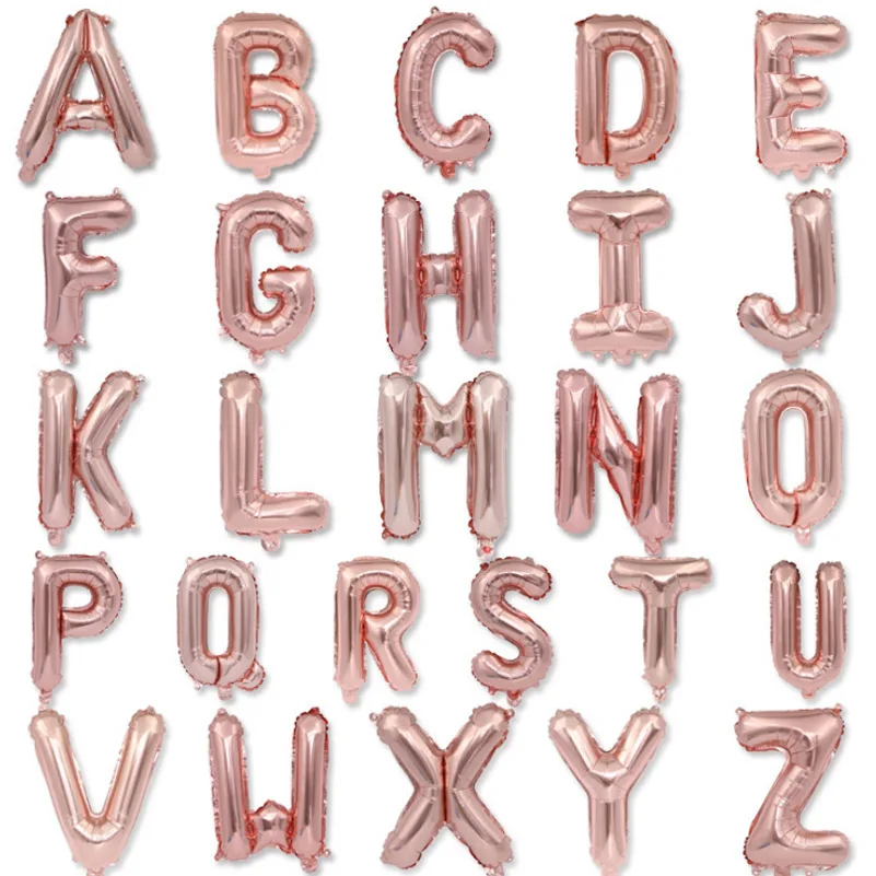 16inch letter A - Z _ rose gold -1