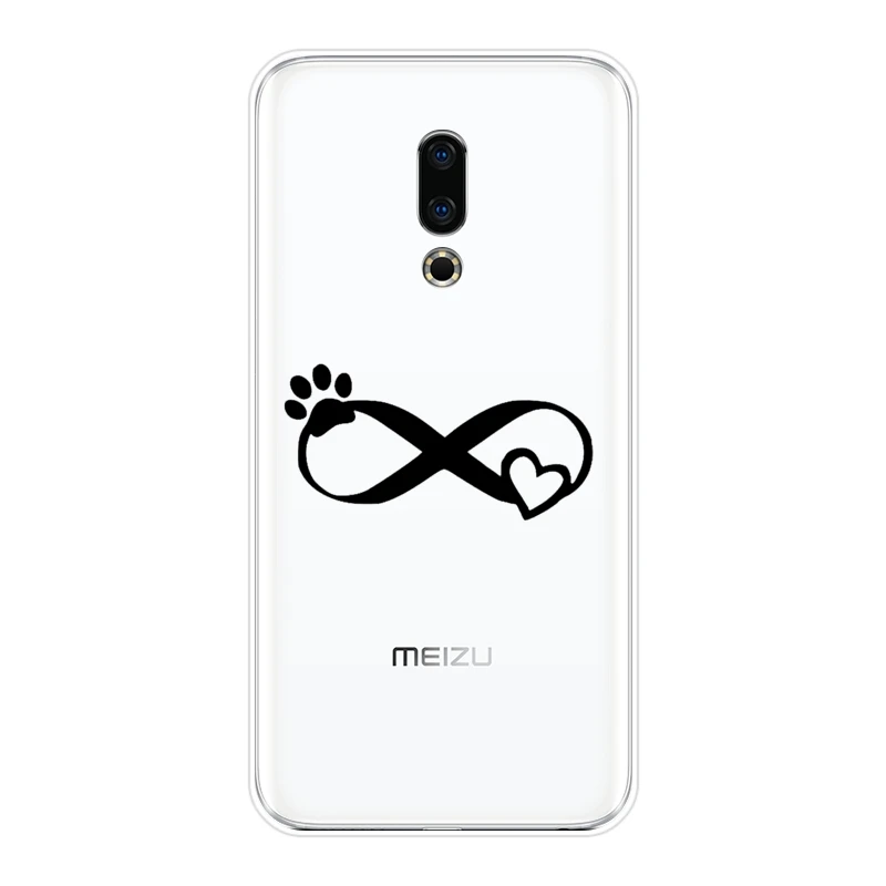 Мягкий чехол для телефона Meizu Pro 6 7 Plus U10 U20 силикон сердце щенок любовь смешная