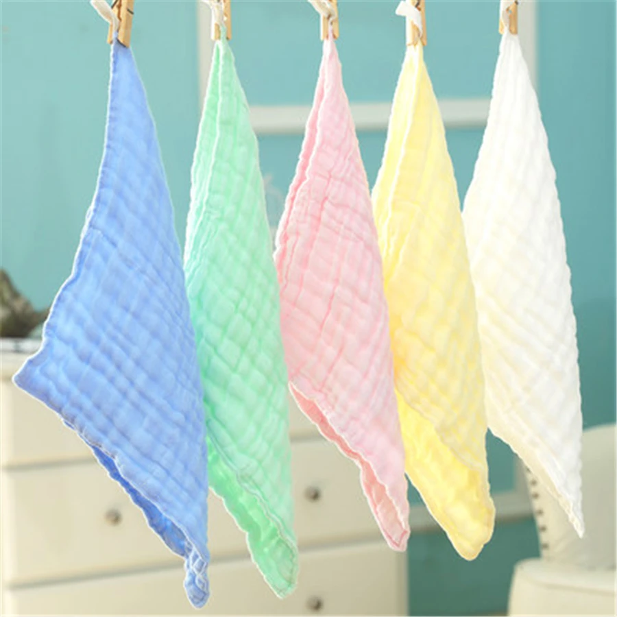 Soft Baby Towel Cotton Gauze Newborn Baby Handkerchief Muslin Toallas