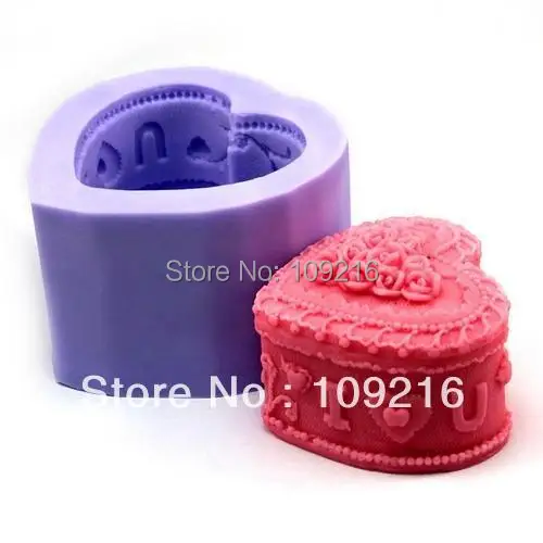

New Style 3D Cosmetic Box (LZ0102) Silicone Handmade Candle/Soap Mold Crafts DIY Mold