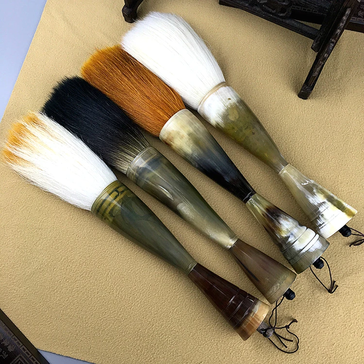 Luxury High grade Ultra Large Calligraphy Pen Brush Natural Horn Big