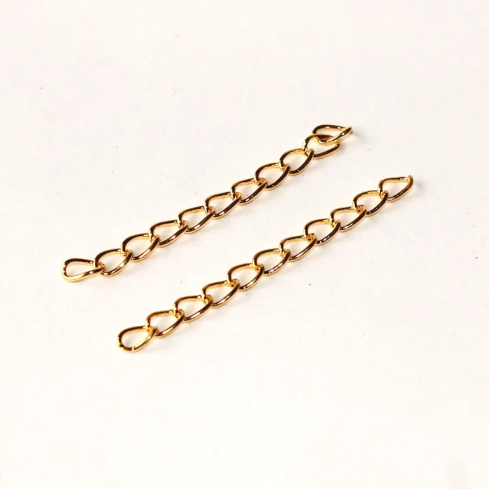 

50/70/100mm Long Free Nickel Gold 9 Colors Fashion Jewelry Bracelets Extender Links diy Metal Necklace Chains Accessories