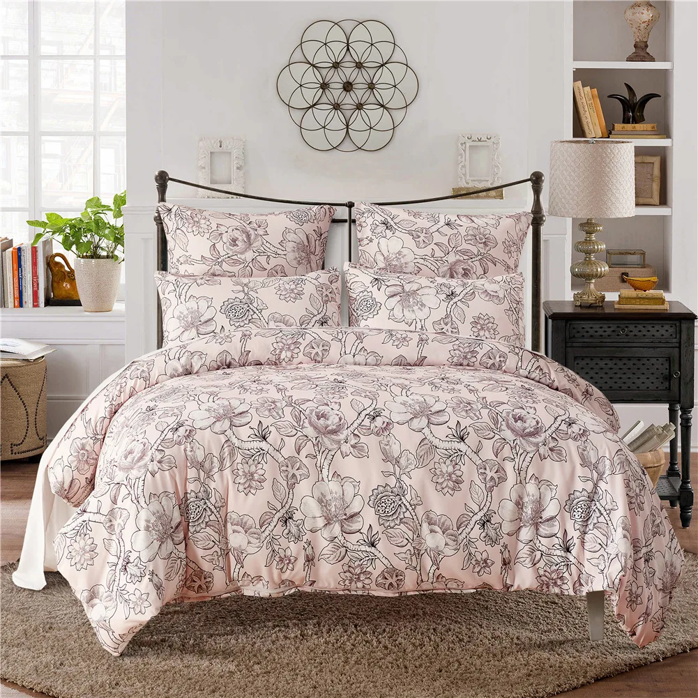 

NarwalDate Sanding Print 3pcs Comforter Bedding Sets Incl. Duvet Cover and Pillowcase King Queen Twin Size Ins Bedroom Decor