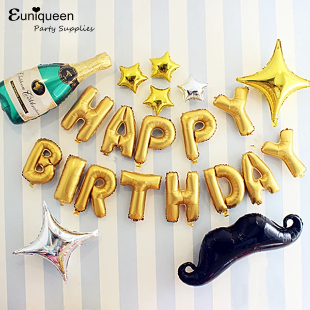 mylar oro feliz cumpleaos carta globos kit adulto padre novio fiesta de cumpleaos ideas de decoracin - Cumpleaos Adultos mylar oro feliz cumpleaos carta globos kit adulto padre novio fiesta de cumpleaos ideas de decoracin - Cumpleaos Adultos