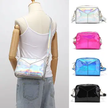 

Women Shoulder Bags Leather Holographic Evening Handbags Hobo Messenger Crossbody Bag
