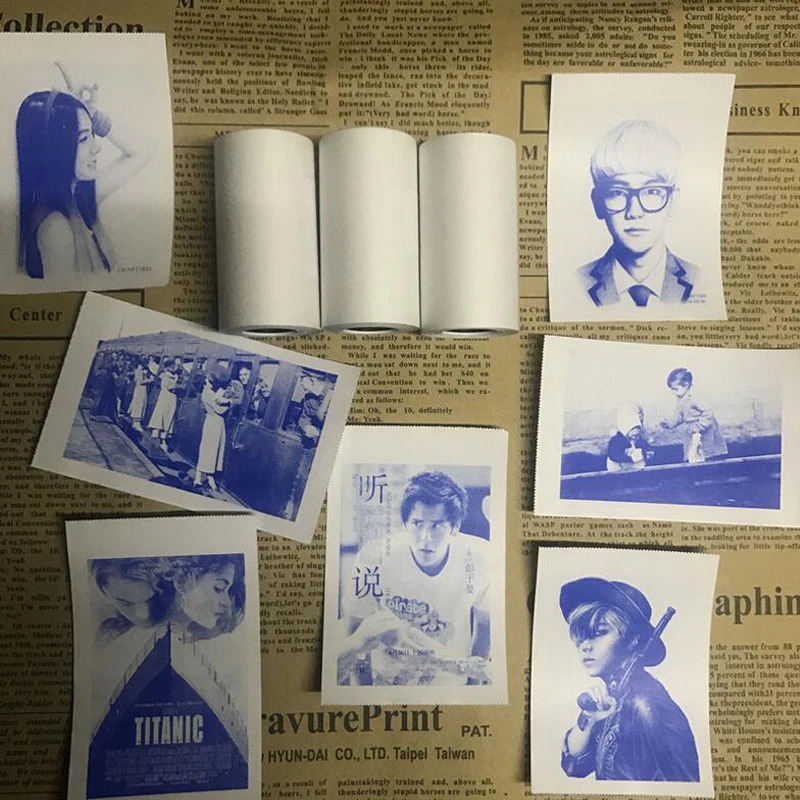 Новый продукт MEMOBIRD PAPER ANG синий стикер термальная бумага 57*30 бумажная этикетка 3