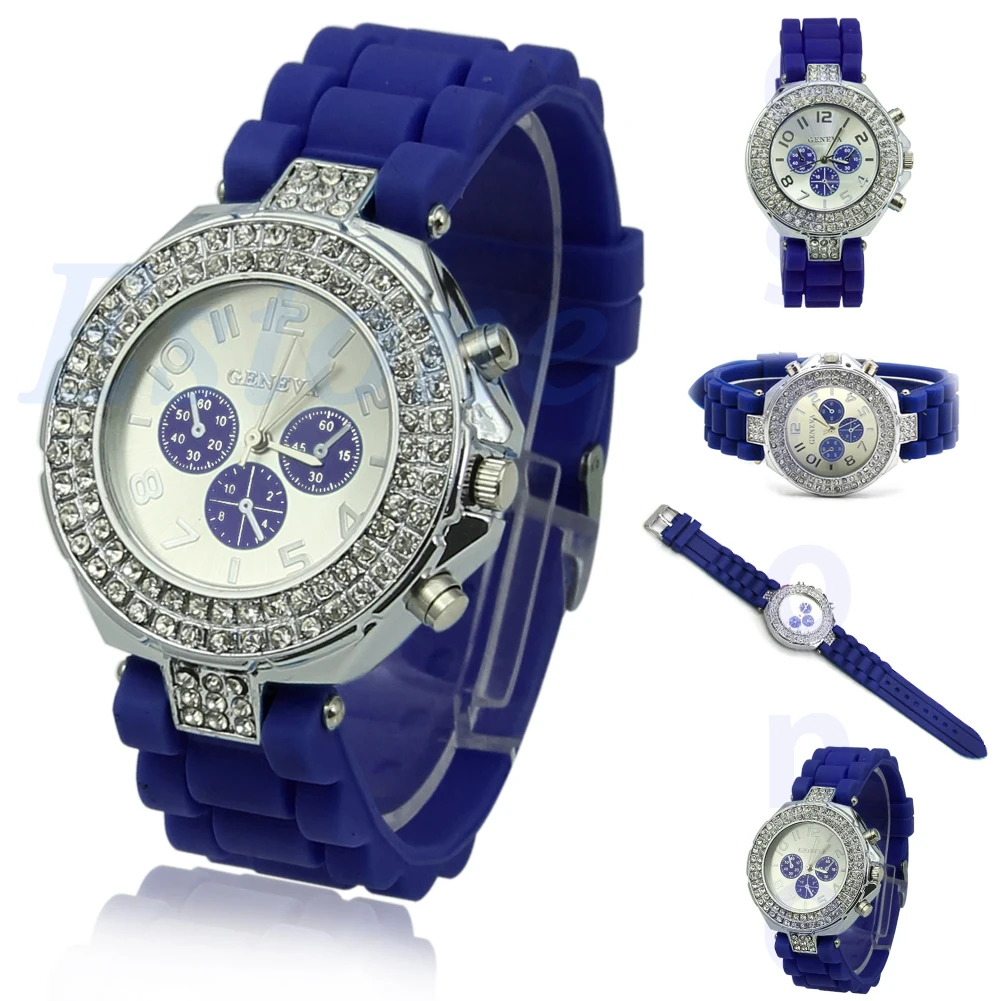 

Fashion Ladies Women Girl Jelly Silicone Quartz Analog Wrist Watch
