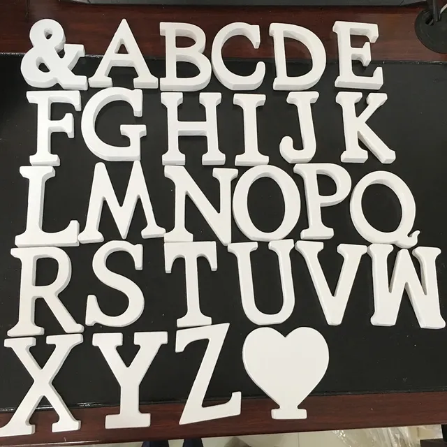 Buy 1Pc Home Decor Wooden Letter 26 Wood English