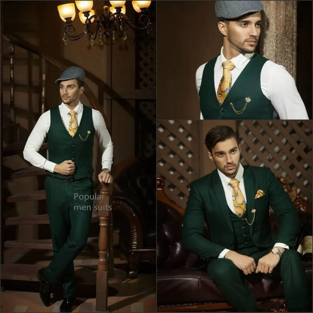 Hot-Recommend-Dark-Green-Groom-Tuxedos-Notch-Lapel-Men-Blazer-Prom-Suit-Business-Suit-Jacket-Pants (2)_
