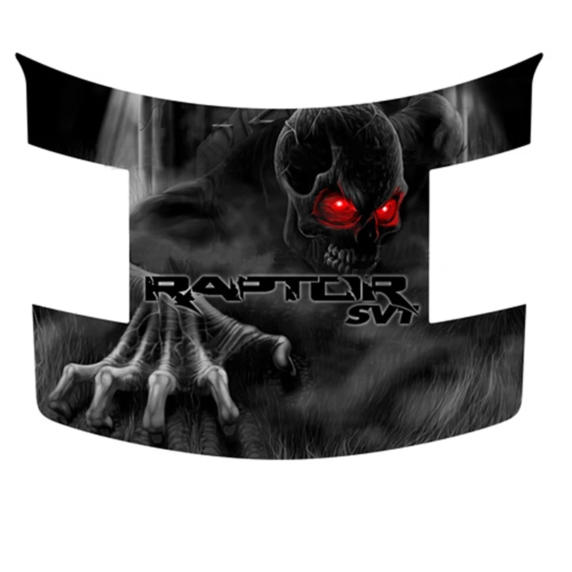 F150 skull hood sticker