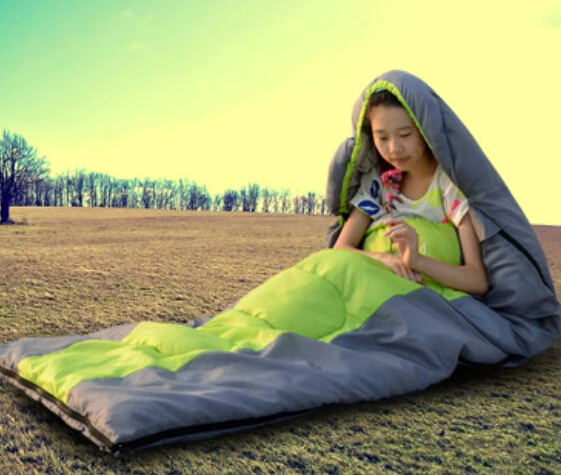 

220*75CM Adult Single Sleep Bag Thick Cotton Envelope Sleeping Bag Portable Outdoor Camping Sleeping Bag