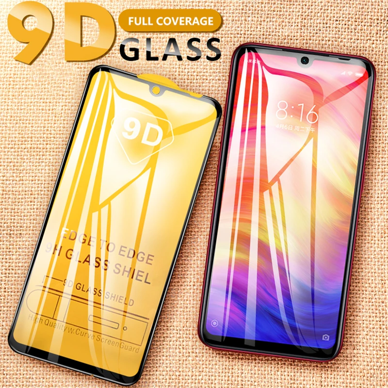 For Xiaomi redmi note 7 pro Screen Protective Tempered Glass on for xiomi xaomi ksiomi 7pro glass trempe verre vidrio | Мобильные