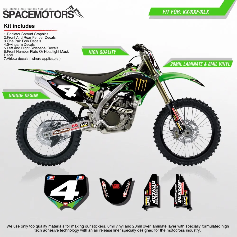 Наклейки для мотоцикла KX KLX KXF F 85 100 250 450 cc 04 06|decal stickers for motorcycles|sticker motocrossklx |