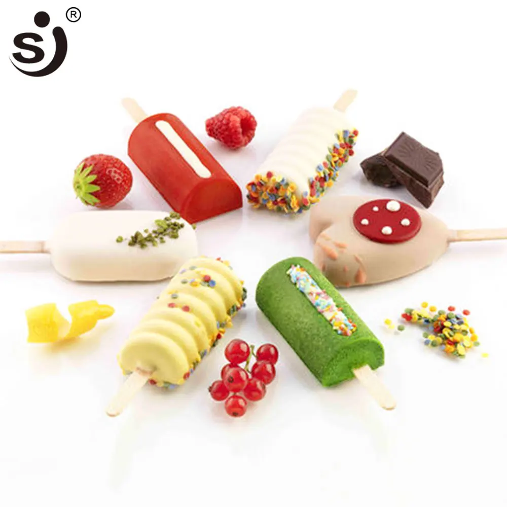 

Silicone Ice Cream Makers Molds For Home Children Cake Ice Cream Molds Tray Popsicle Molds Maker Frozen With Free Wooden Sticks