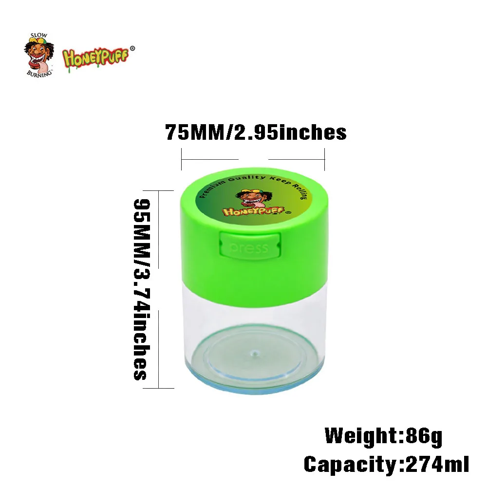 HONEYPUFF 274 мл Пластик герметичный мульти Применение Vacuum Seal Портативный контейнер