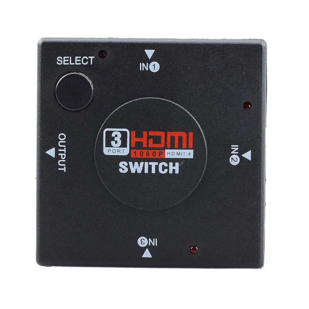 Высокая Скорость Mini 3 Порты и разъёмы HDMI hd Switcher 3 входа 1 выход/HDMI конвертер для PS3 PS4 Смарт HDTV 1080 P