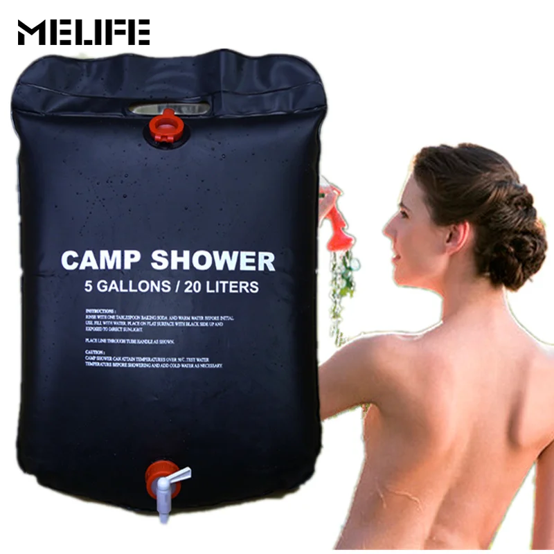 Buy MELIFE 20 40L Foldable Solar Energy Heated Camp Shower Bag Outdoor Camping
