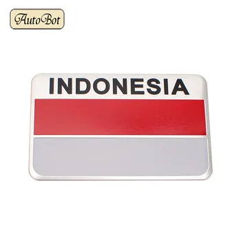 

Aluminum Alloy Car Sticker Indonesia Flag Decal Emblem Decorations Badge For Toyota Daihatsu Honda Mitsubishi Suzuki Hino Isuzu