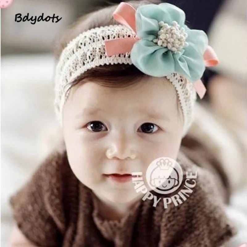 

Korean Style Newborn Baby Hats Flower Headband Baby Flower Children Elastic Hollow Out Headband Hair Accessories Girls Headdres
