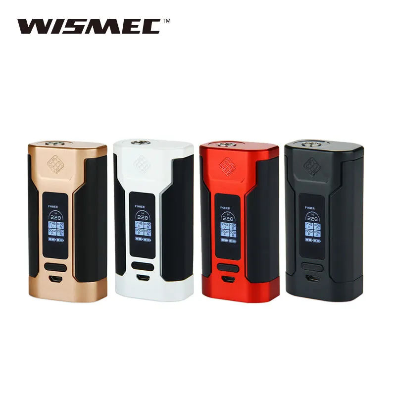 Оригинальный Wismec Хищник 228 электронная сигарета Хищник 228 коробка мод для WISMEC Elabo танк распылитель vs iKonn 220 без 18650 ячейки