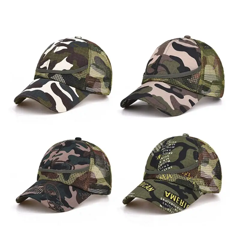 

Summer Children Knit Cap Boys Girls Camouflage Baseball Cap Baby Hats Casual Hip Hop Hat Children Fashion Cotton Flat Hats