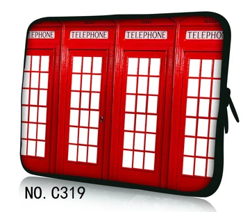 

Telephone booth 10 12 13 15 17.3 inch Laptop Sleeve Notebook Pouch Bag Tablet Case Cover For Dell HP ASUS Soft Bag