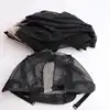 HARMONY Free shipping 10 pieces Black lace net U part wig caps adjustable mesh wig cap for making wigs 1
