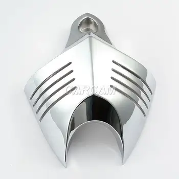 

CHROME Motorcycle V-SHIELD HORN COVER for Harley Davidson HD Softail Dyna Glide Big Twin Electra Deluxe Springer ...