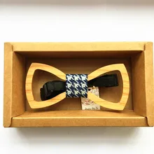 Забавная индивидуальность для отдыха деревянный галстук бабочка XK044