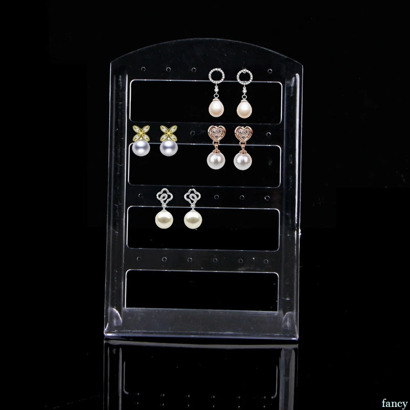 

24 Holes Earring Jewelry Plastic Show Case Display Rack Stand Organizer Holder Jewelry Display Stand