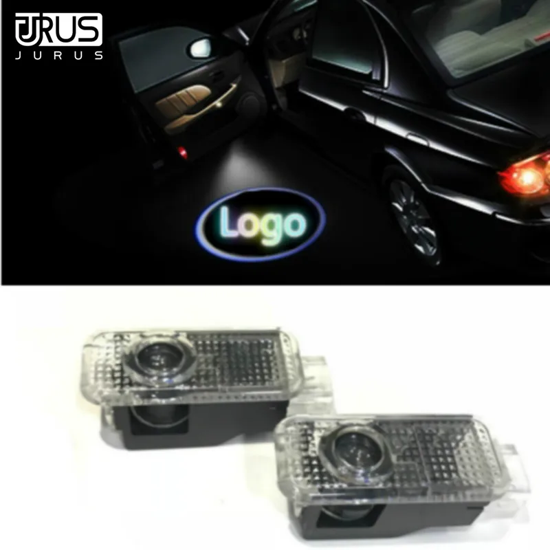 JURUS 2pcs Car Door Welcome Light Laser wireless Projector logo S line For Audi A3 A5