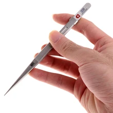 MR ювелирные изделия Пинцет замок ловить крошечные алмазы нержавеющая сталь регулируемый ремесло инструмент-W128