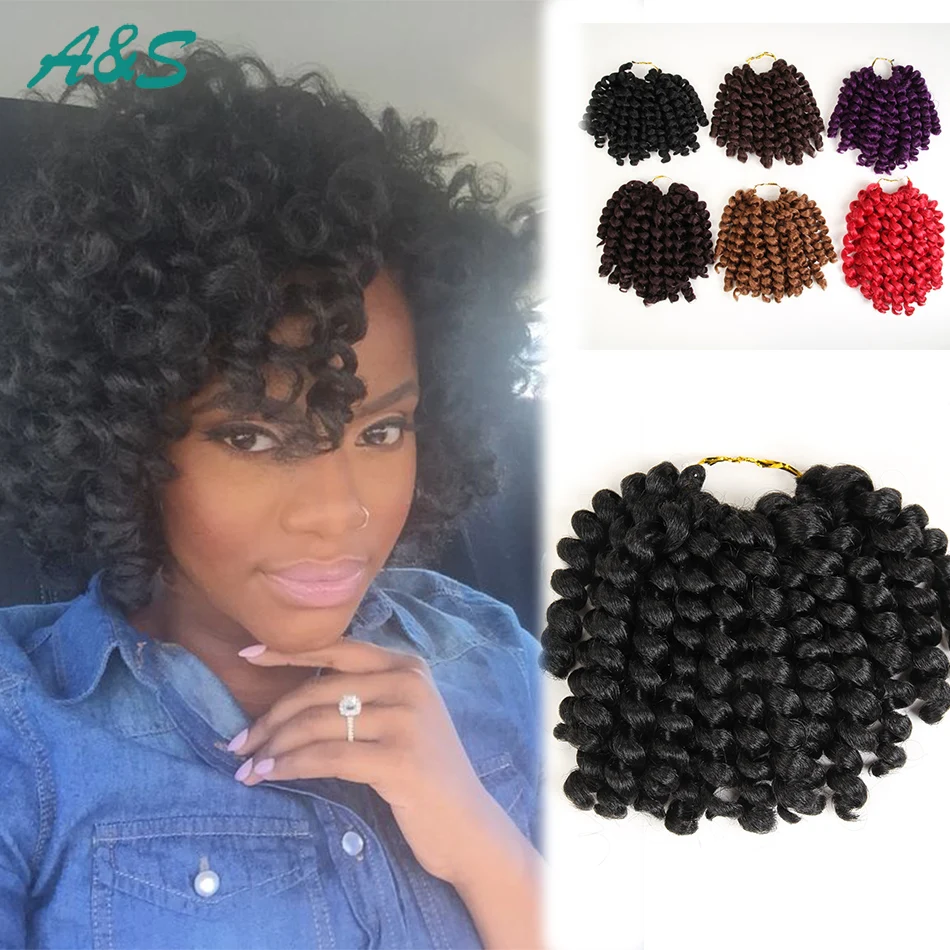 8 Bob Hairstyle Jumpy Wand Curl Twist Hairpiece Dreadlock