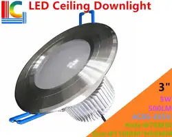 Ультра-яркий 3 В. 5 Вт Downlight AC85-265V 110 В 220 В высокое Мощность встраиваемый потолочный светильник ce Spotlight для домашнего освещения