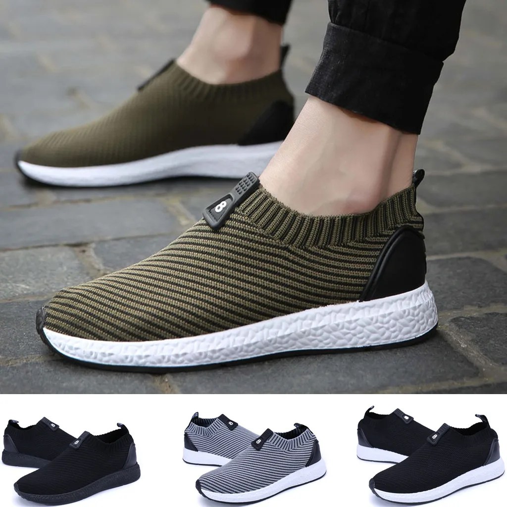 

2019 Sneakers Men Running Shoes Flynit Lightweight Men Sport Trainers Athletic Male Footwear Comfortable Sneakers Man