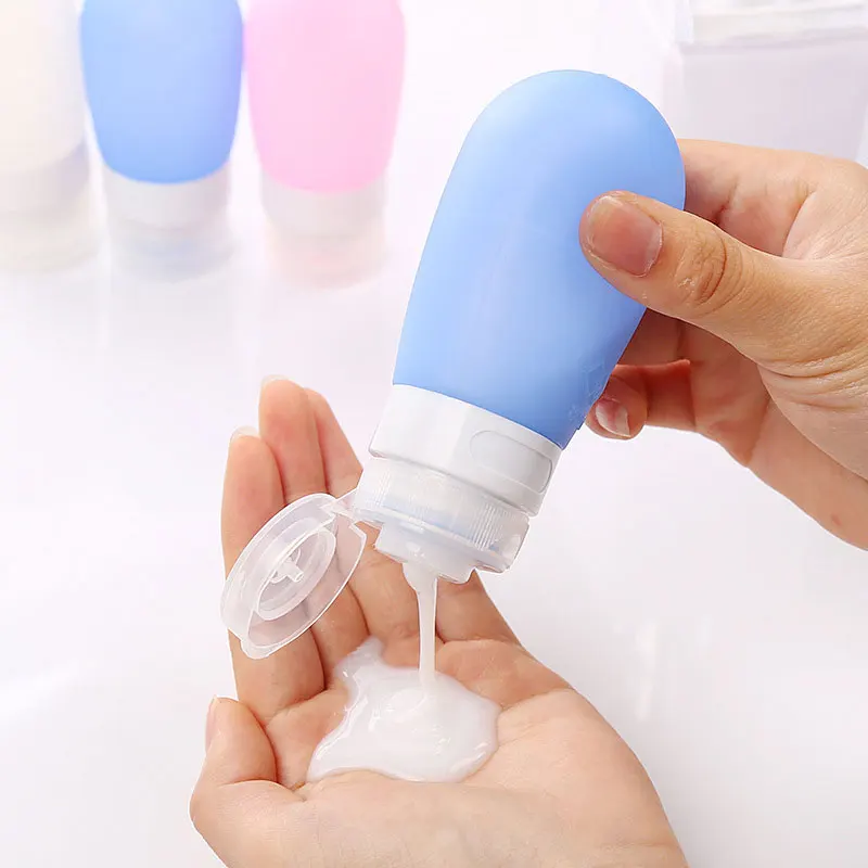 3pcs/set Soft Portable Travel Soap Dispensers Silicone Bottling Empty Bottle For Lotion Shampoo Shower Container 38/60/80ml 3pcs/set Soft Portable Travel Soap Dispensers Silicone Bottling Empty Bottle For Lotion Shampoo Shower Container 38/60/80ml