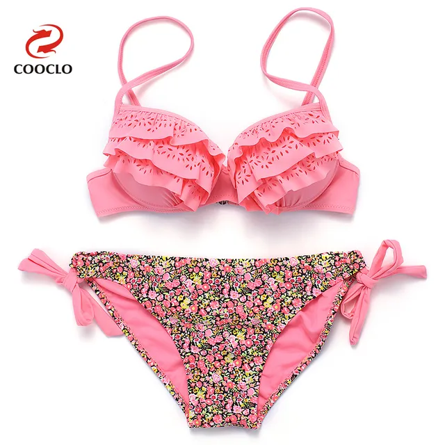 Best Offers COOCLO 2018 Bikini Set Layered Push up Bathing Suits Sexy Cute Women Swimsuit Swimwear Padded Floral Beachwear Brazilian Biquini Best Offers COOCLO 2018 Bikini Set Layered Push up Bathing Suits Sexy Cute Women Swimsuit Swimwear Padded Floral Beachwear Brazilian Biquini