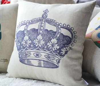 

#774 Creative cartoon home cartoon imperial crown printed bedding sofa cushion no filling bed car home room Dec wholesale
