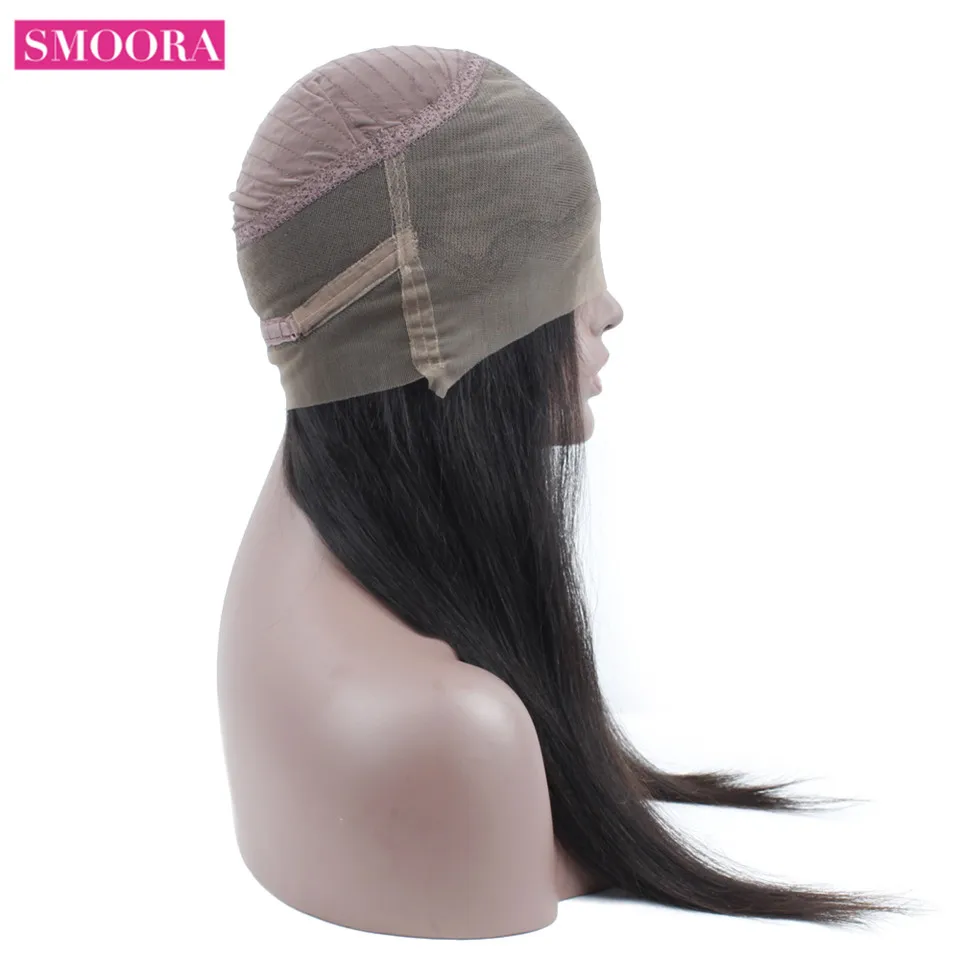 Прямые волосы SMOORA прямые с волосами BabyHair 150% 360 кружевные фронтальные