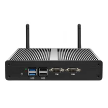 Fanless Mini PC Dual LAN Intel Celeron N2808 J1800 J1900 Mini Computer Windows 10 2*COM DDR3L Memory HDMI VGA WIFI USB